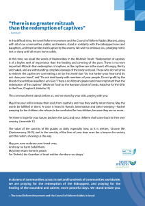 Redemption of captive Mitzvah